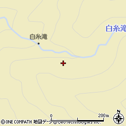 白糸滝沢周辺の地図