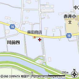 宮城県東松島市赤井川前四周辺の地図