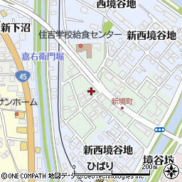 宮城県石巻市新境町周辺の地図