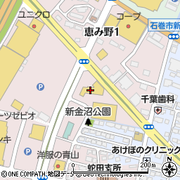 宮城トヨタ自動車カローラ石巻周辺の地図