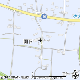 宮城県東松島市赤井関下周辺の地図