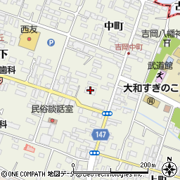 七十七銀行吉岡支店周辺の地図