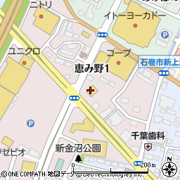マクドナルド石巻蛇田店周辺の地図