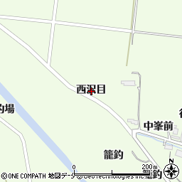 宮城県黒川郡大和町吉田西沢目周辺の地図