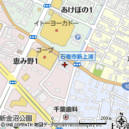 スタジオマリオ石巻・蛇田店周辺の地図