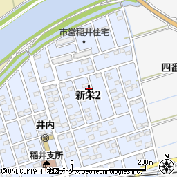 宮城県石巻市新栄2丁目周辺の地図
