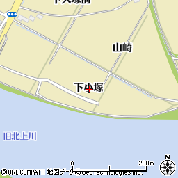 宮城県石巻市大瓜下小塚周辺の地図