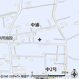 宮城県東松島市赤井中浦周辺の地図