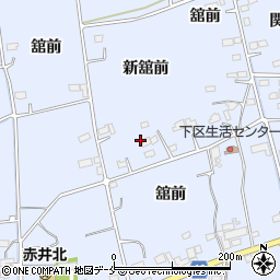 宮城県東松島市赤井舘前周辺の地図