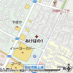 宮城県石巻市あけぼの1丁目4周辺の地図