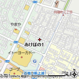宮城県石巻市あけぼの1丁目4-11周辺の地図
