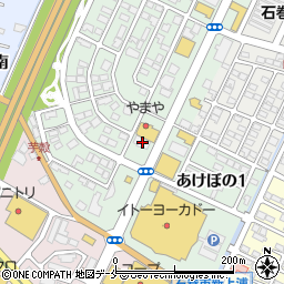 宮城県石巻市あけぼの2丁目2-4周辺の地図