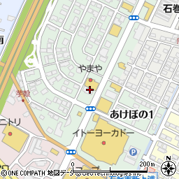 宮城県石巻市あけぼの2丁目2周辺の地図