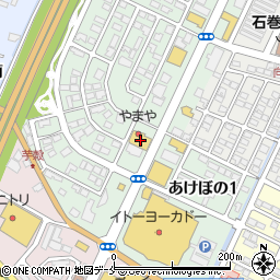 宮城県石巻市あけぼの2丁目2-6周辺の地図