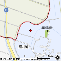 宮城県東松島市赤井照井浦周辺の地図