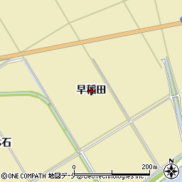宮城県石巻市大瓜早稲田周辺の地図