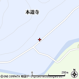 本道寺簡易郵便局周辺の地図