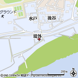 宮城県石巻市南境堤外周辺の地図