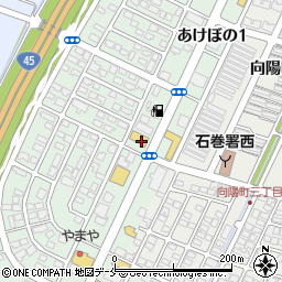 宮城県石巻市あけぼの2丁目4-2周辺の地図
