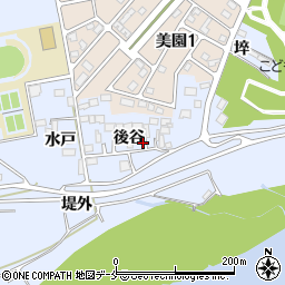 宮城県石巻市南境後谷周辺の地図