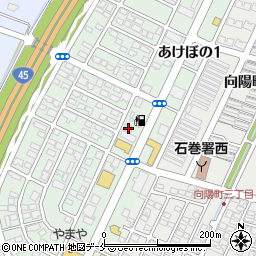 宮城県石巻市あけぼの2丁目4-4周辺の地図