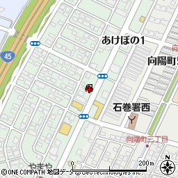 宮城県石巻市あけぼの2丁目4-5周辺の地図