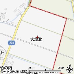 宮城県東松島市大塩北周辺の地図