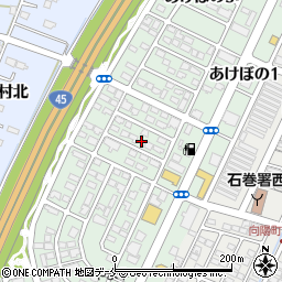 宮城県石巻市あけぼの2丁目11-5周辺の地図