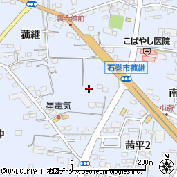 宮城県石巻市蛇田菰継59周辺の地図