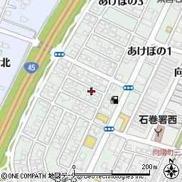 宮城県石巻市あけぼの2丁目11-17周辺の地図