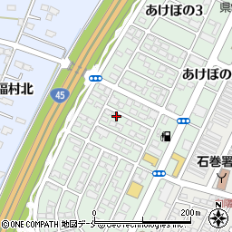 宮城県石巻市あけぼの2丁目11-10周辺の地図