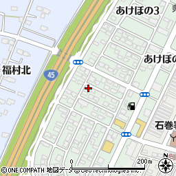 宮城県石巻市あけぼの2丁目11-9周辺の地図