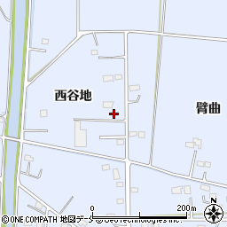 宮城県東松島市赤井西谷地周辺の地図