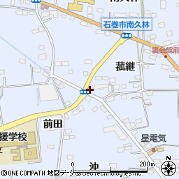 宮城県石巻市蛇田菰継24周辺の地図