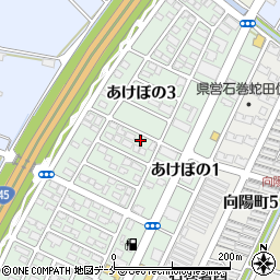宮城県石巻市あけぼの3丁目6-12周辺の地図