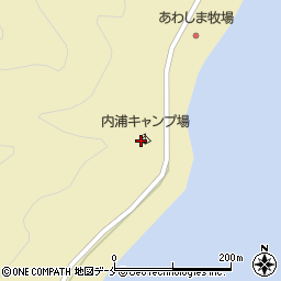 内浦キャンプ場周辺の地図