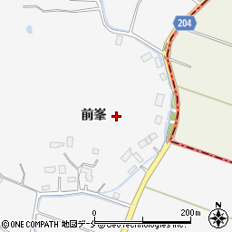 宮城県東松島市大塩前峯周辺の地図