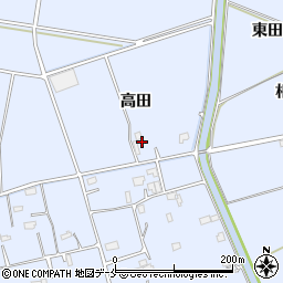 宮城県東松島市赤井高田周辺の地図