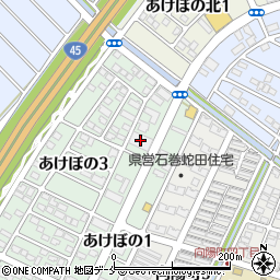 石巻蛇田斎場清月記周辺の地図