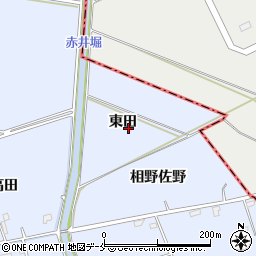 宮城県東松島市赤井東田周辺の地図