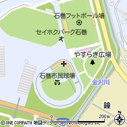 石巻市役所　総合運動公園管理事務所周辺の地図