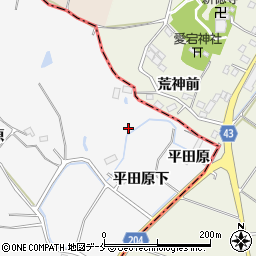 宮城県東松島市大塩平田原周辺の地図