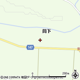 宮城県黒川郡大和町吉田筒下前周辺の地図