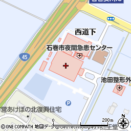 石巻赤十字病院（日本赤十字社）周辺の地図
