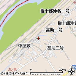 宮城県遠田郡美里町二郷甚助沖名一号6周辺の地図