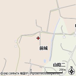 宮城県石巻市北村前城周辺の地図