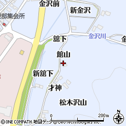 宮城県石巻市南境館山周辺の地図