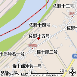 宮城県遠田郡美里町二郷佐野十五号15周辺の地図