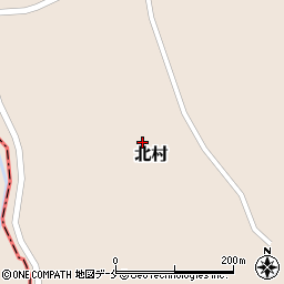 宮城県石巻市北村周辺の地図