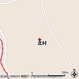 宮城県石巻市北村周辺の地図